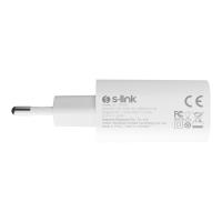S-LINK SL-EC62 Type USB-C 20W PD3.0/Quick Charge QC4.0 Hızlı Ev Şarj Adaptörü
